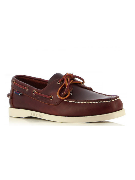 Sebago Docksides Portland Men's Boat Shoes Burgundy