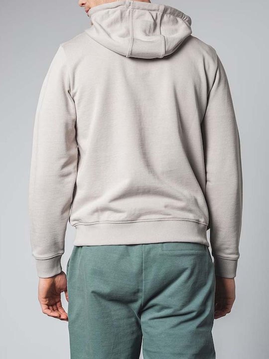 Hugo Boss Men's Sweatshirt Jacket with Hood Gray