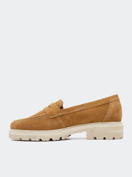 Leather Women's Loafers Light Tabbac