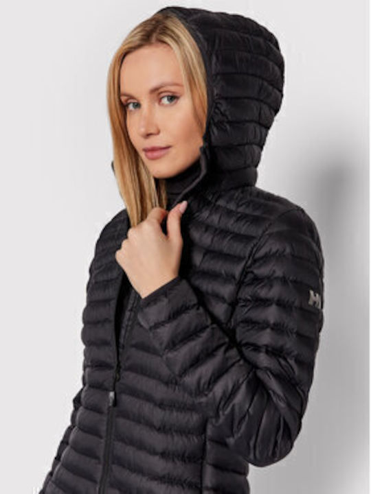 Sirdal Women's Short Puffer Jacket for Winter Black