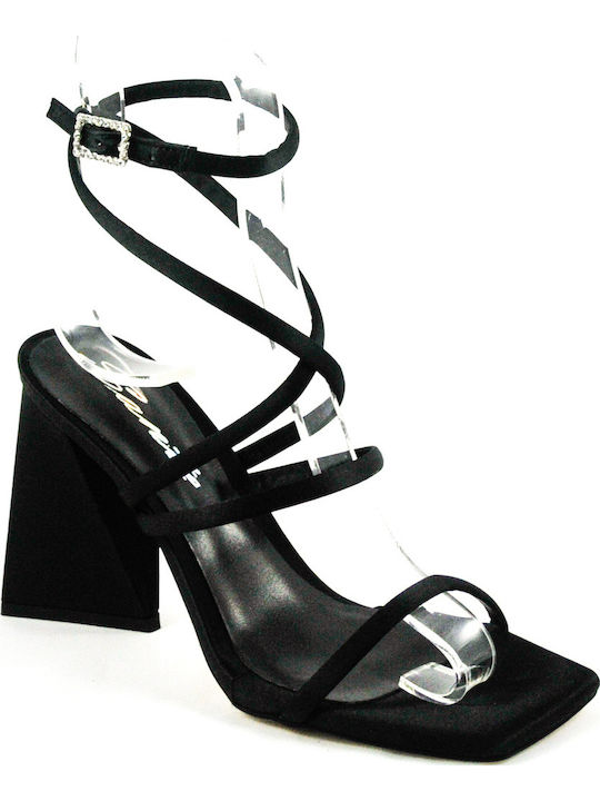 Fabric Sandals Black