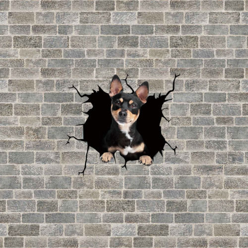 Autocolant decorativ Chihuahua Dog pentru casă sau mașină, autocolant premium, 30 X 30 Cm, oferte originale