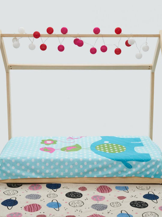 Kids Bed Single Beige for Mattress 70x140cm
