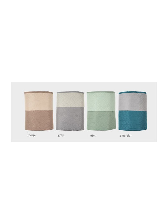 Kipper Coverlet Single Microfiber Beige-natural 160x220cm