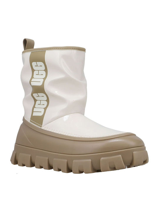 Classic Brellah Mini Women's High Heel Wellies Beige