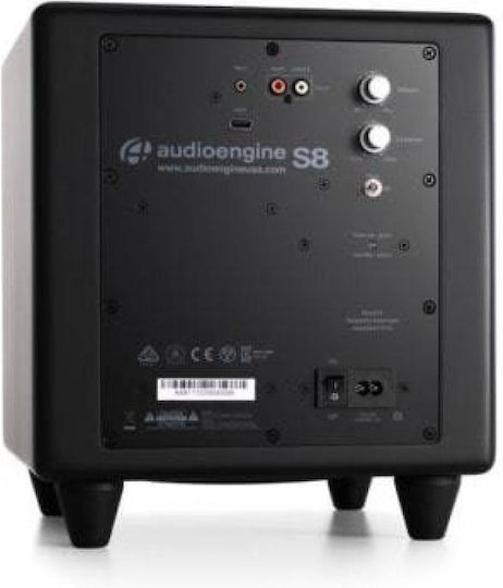 Audioengine S8bl S8BLK Wireless Active Subwoofer with Speaker 8" 125W Black