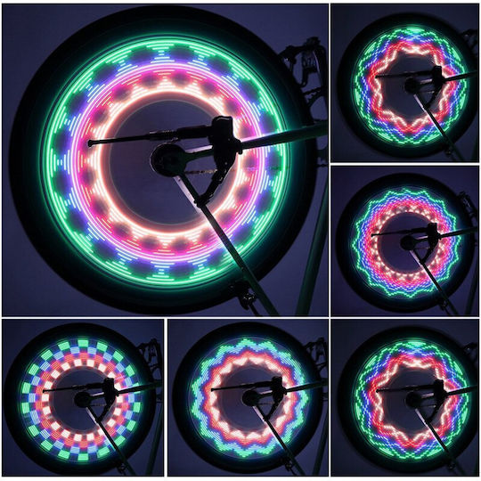 Lumina dinamică Rgb Led Bike Light, compatibilitate universală, Premium, 16 Smd, oferte originale