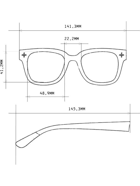 Okkia Giovanni Unisex Γυαλιά Ηλίου με Μωβ Κοκκάλινο Σκελετό και Μωβ Φακό 0K012-MN