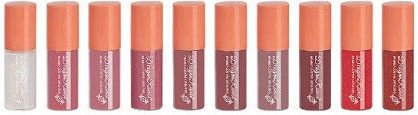 Set de 10 rujuri lichide, Ranee, Pearl Chandeliers Lipgloss, Multicolor