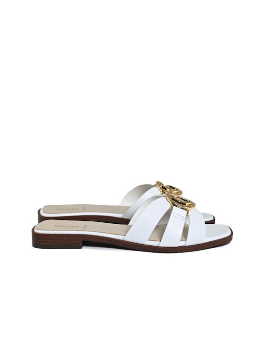 Guess Women's Flat Sandals in White Color