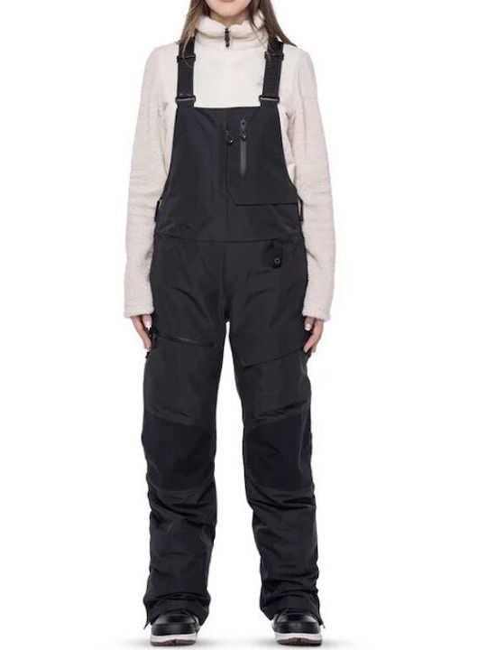 686 Women's Dungarees for Ski & Snowboard Black