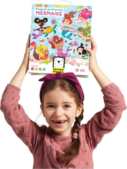 Kinderpuzzle Mermaids 60pcs Banana Panda