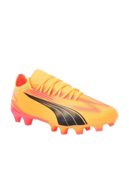 Puma Ultra Match FG/AG Low Football Shoes with Cleats Orange