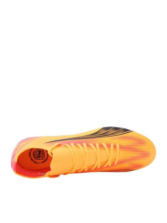 PUMA Ultra Match Football Shoes with Cleats Orange