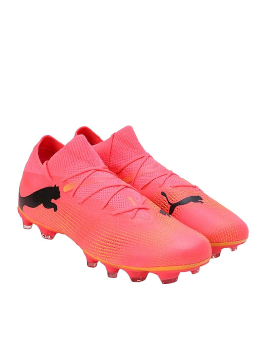 PUMA Future 7 Match Football Shoes with Cleats Orange