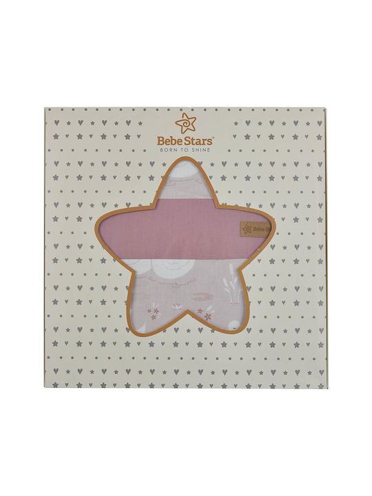 Bebe Stars Σετ Stars Ροζ 100x150εκ.
