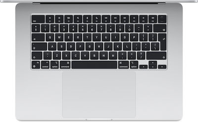 Apple MacBook Air 15" (2024) 15.3" Retina Display (M3-8-Kern/8GB/256GB SSD) Silver (GR Tastatur)