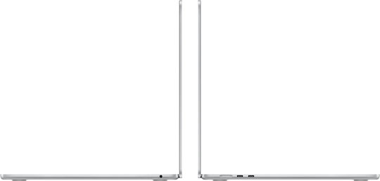 Apple MacBook Air 15" (2024) 15.3" IPS Retina Display (M3-8-core/8GB/256GB SSD/GPU cu 10 nuclee) Argint (Tastatură GR)