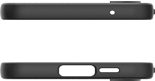 Spigen Liquid Air Back Cover Plastic / Silicone 0.3mm Black (Galaxy A55)