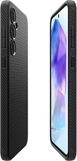 Spigen Liquid Air Back Cover Plastic / Silicone 0.3mm Black (Galaxy A55)