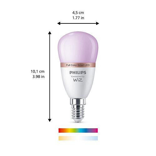 Philips Умна LED Лампа 4.9W за Цокъл E14 и Форма P45 RGB 470лм