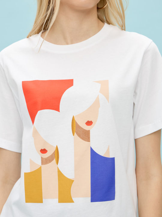 Damen T-Shirt White