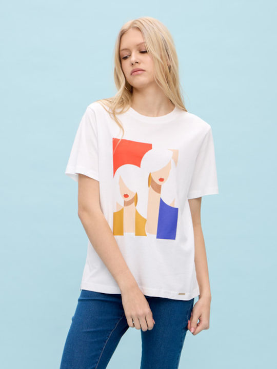 Damen T-Shirt White