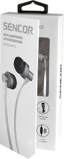 Sencor In-ear headphones In Ear White SEP 300 MIC