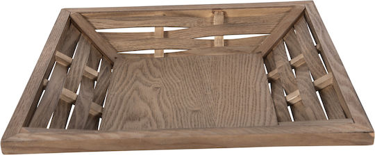 HomeMarkt Wooden Serving Platter 20x20cm