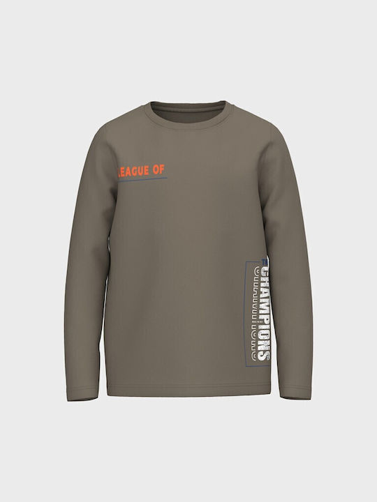 Kinderoberteile Langärmelig Khaki Skate