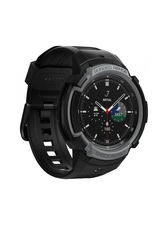 Spigen RUGGED ARMOR ”PRO” Silicone Case in Gray color for GALAXY WATCH 4 CLASSIC 46 MM