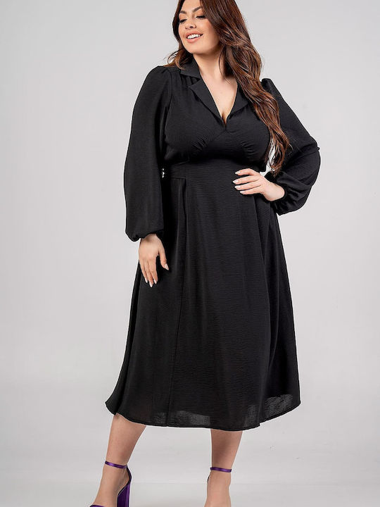 Lovesize Rochii de vară pentru femei Midi Rochie Black