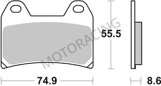 SBS Τακάκια Μοτοσυκλέτας για Aprilia Dorsoduro Ducati Hypermotard Yamaha XT 660X