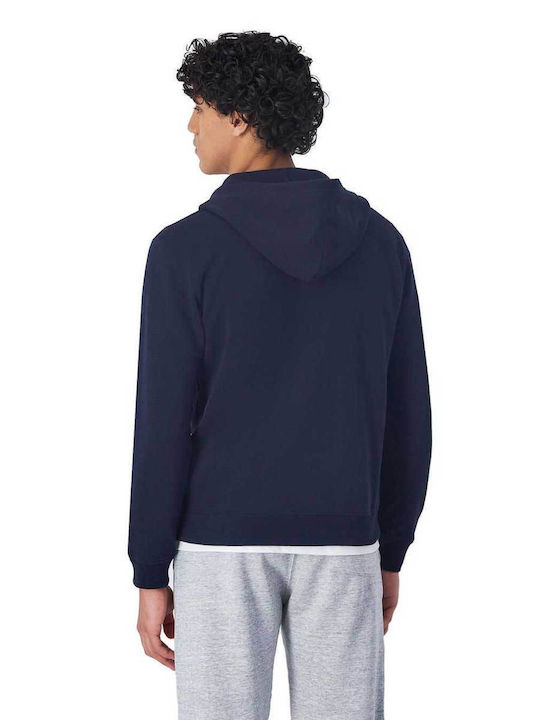 Champion Herren Sweatshirt Jacke mit Kapuze Blau