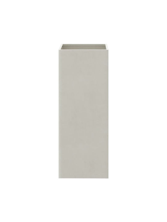 vidaXL Ασημί Ζαρντινιέρα Μεταλλική Ασημι 32x75x27.5εκ.