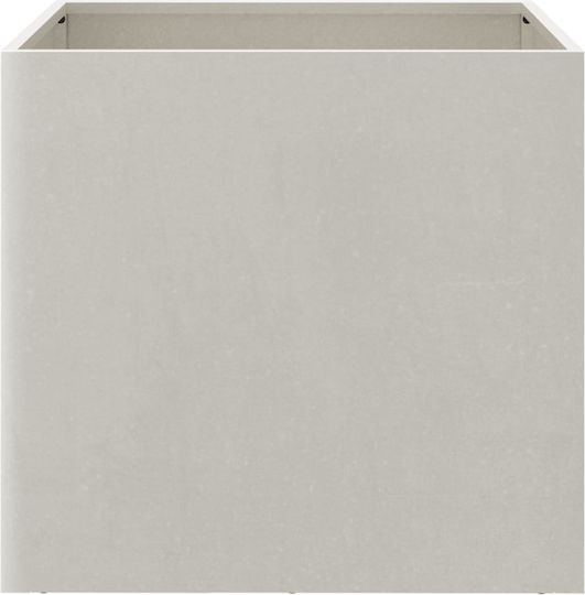 vidaXL Silber Set 2 Blumenkästen Metall Silver