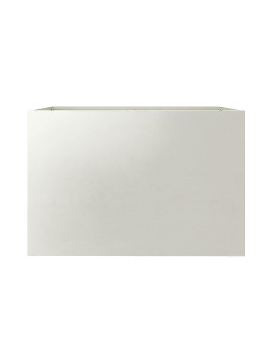 vidaXL Silver Planter Box Metallic Silver 62x46x47cm.