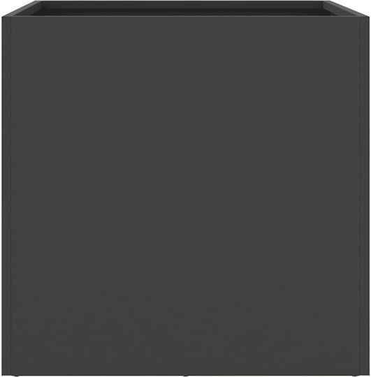 vidaXL Set 2 Kunststoff Blumenkästen Schwarz 42x39cm