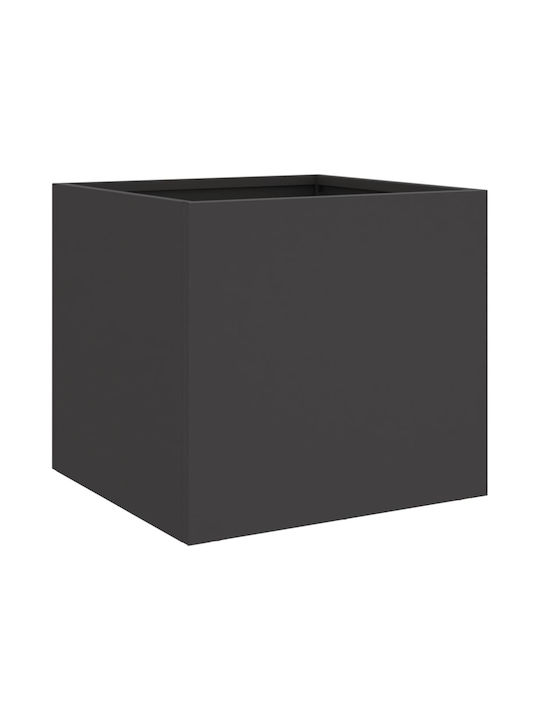 vidaXL Set 2 Jardiniere Plastice Negru