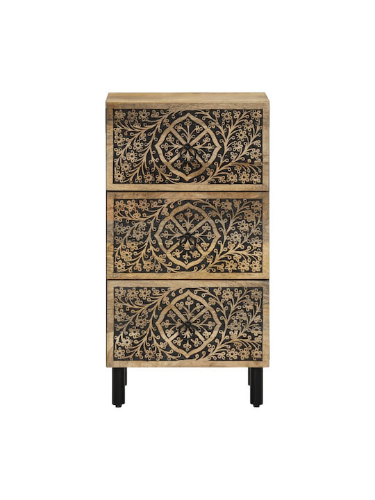 Drawers Storage Made of Metal & Wood L40xW33xH75cm