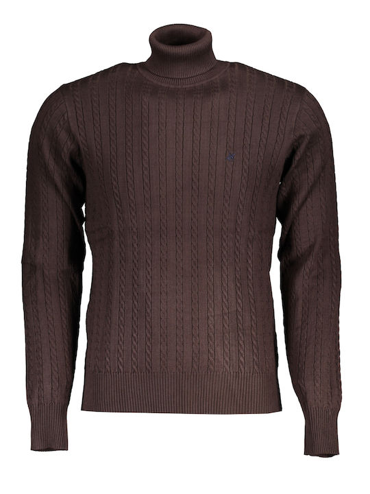 U.S.Grand Polo Club Turtleneck BROWN USTR922_MAMORO