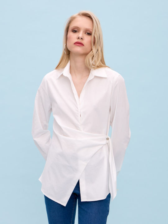 Women's Long Sleeve Shirt White