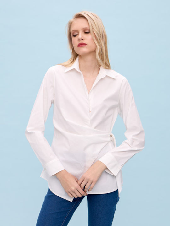 Women's Long Sleeve Shirt White