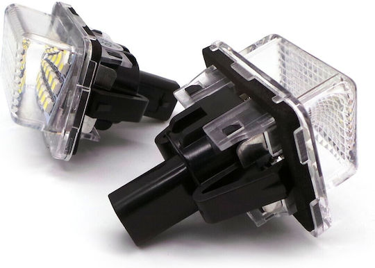 Светлини за регистрационната табела LED 12V за Mercedes-Benz SL / C Class / CL Class / CLS Class / E Class / CLA Class Mini Кабрио 2бр