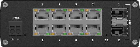 Teltonika TSW212 Managed L2 Switch με 8 Θύρες Gigabit (1Gbps) Ethernet και 2 SFP Θύρες