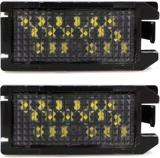 Φώτα Πινακίδας LED Fiat 500 Jeep Grand Cherokee / Compass / Patriot 2τμχ