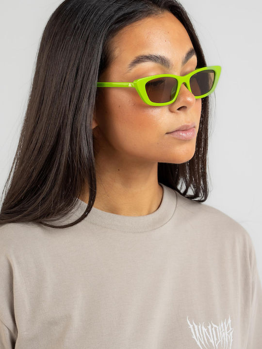 Le Specs Ochelari de soare Πράσινα cu Cadru & Maro Lentilă