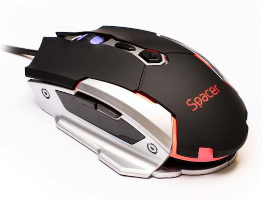 Spacer SPGM-PULSAR-LITE Геймърска Мишка 3999 DPI Черен