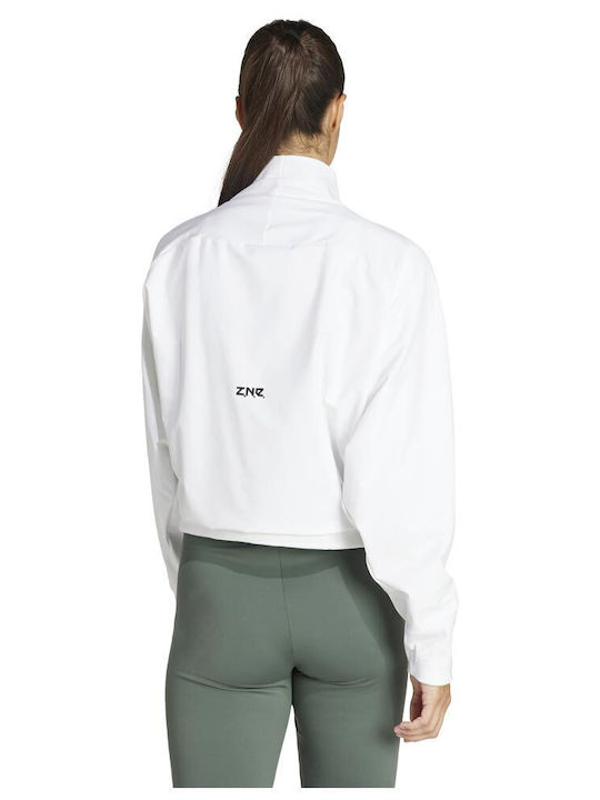 Adidas Γυναικεία Αθλητική Μπλούζα Μακρυμάνικη White