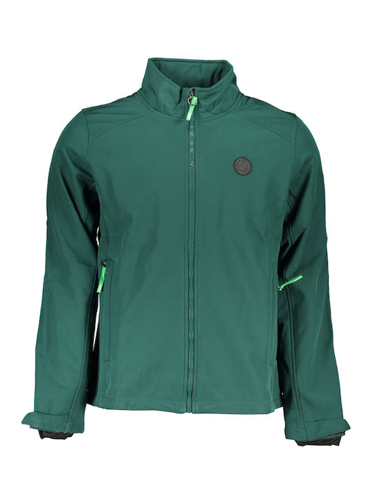 Gian Marco Venturi Men's Winter Softshell Jacket Waterproof and Windproof Green